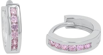 Prinzessin Lillifee Creolen 925 Sterling Silber Mädchen Kinder Ohrschmuck, mit Zirkonia synth., Kommt in Schmuck Geschenk Box