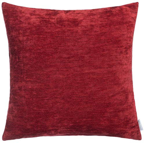 Brandsseller Dekokissen Borneo|Zierkissen|Kissenbezug|Kissenhülle|Mit Füllung|Größe: ca.50 x 50 cm|Farbe: Bordeaux-Rot