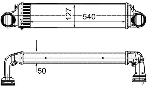 MAHLE CI 488 000S Ladeluftkühler - für Bmw X3 (E83), u.a.