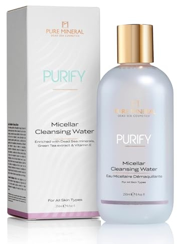 PURE MINERAL - Sanftes Mizellenwasser - 250ml | Das Mizellenwasser mit Grüntee entfernt Make-up und Unreinheiten sanft und hinterlässt ein frisches Hautgefühl.