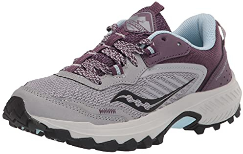 Saucony Women's Excursion TR15 Trail Running Shoe, Alloy/Mauve, 9.5