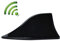 Antena de Coche Universal de Aleta de Tiburón, Antena de Radio con Amplificador Señal de Radio FM con Base para Coche Camioneta SUV Poweka