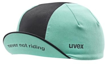 uvex cycling cap cykelkeps - andningsaktiv & snabbtorkande - skyddar mot sol & insekter - aqua - black - L-XL