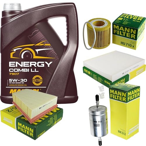 5L MANNOL 5W-30 Combi LL+MANN-FILTER VW Polo 9N_ 1.2