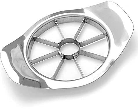 Rebanadora de frutas, Cortadora de manzana y especias de acero inoxidable, Cortador de manzana, Manzana o núcleo de pera para el hogar y la cocina, 15 x 11 cm