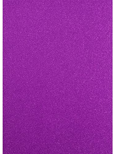 Florence Papier Pailleté Violet - A4 - 5 - 350 g/m² - Papier Cartonné à Paillettes pour Loisirs Créatifs, Scrapbooking et Cartes de Vœux