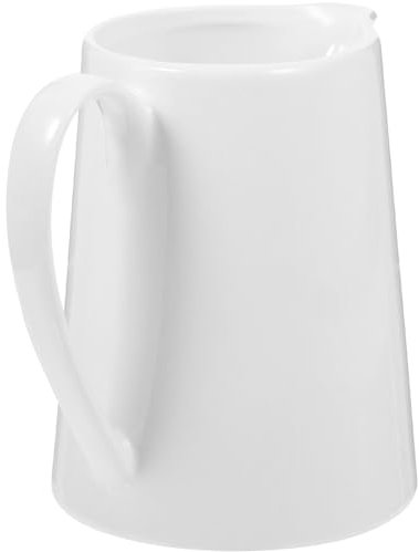 BESTonZON Jarra Pequeña De Cerámica Para Crema Jarra De Porcelana Con Mango Para Salsa Para Servir Dispensador De Jarabe De Café Para Crema De Leche Vertedor Gravey Taza