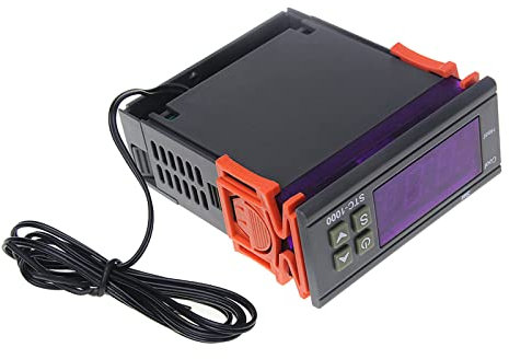 Mikrocomputer-Temperaturregler, Mikrocomputer-Thermostat, Programmierbarer Digitaler Anzeigeschalter, Regler, Anzeigethermostat, Aquarium-Temperaturregler 110–220 VAC Für Den Haushalt