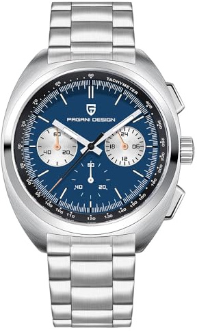 Pagani Design AR Saphir Quarz Chronograph Vintage Zifferblatt Uhr Leder Herrenuhren Neue Schildkröte zurück Chronograph 1782 Herren Quarzuhr VK63 Uhrwerk