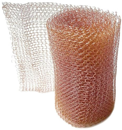 Schneckenzaun Kupfernetz 12,7cmx6m Doppelschicht Kupferband Gegen Schnecken Hochbeet, Schneckenzaun Metall für Blockieren von Eintrittspunkten, Schneckenschutz für Garten,Nacktschnecken,Mäuse Abwehr
