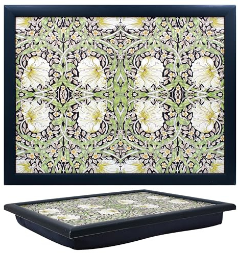The Leonardo Collection William Morris Pimpernel - Vassoio con sacco a sacco per servire piatti | Adorabili vassoi per mangiare sul grembo per cena o per non respirare | Vassoi per alimenti di nuova