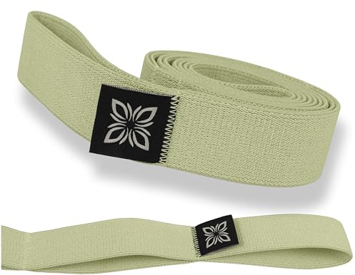 OMNANA Stretchband mit Schlaufen (100 cm) – Widerstandsband für Krafttraining, Yoga & Physiotherapie – Dehnband aus Stoff für Mobilität & Ganzkörpertraining – Fitnessband für Pilates & Gymnastik