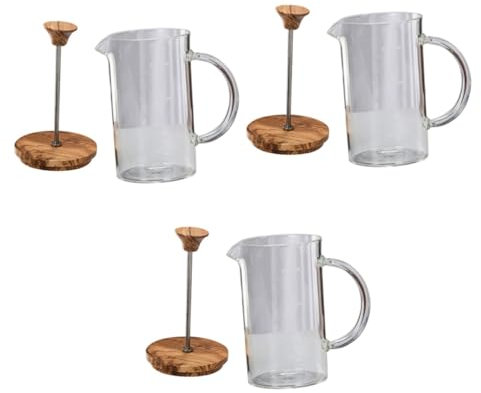 DECHOUS 3 Pezzi Di Bollitore Manuale Per Caffè in Con Filtro Per Macchina Da Caffè Domestica Riutilizzabile E Pratico