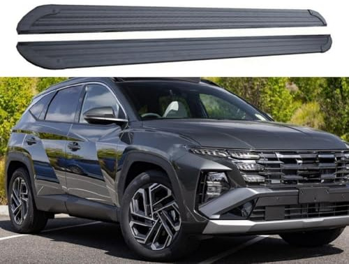 TINIANHHCT Estribos para Hyundai Tucson 2022-2025 escalones laterales de aluminio con soportes