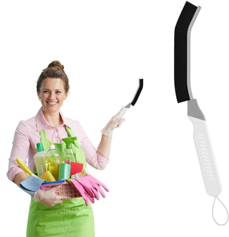 Cleangor Spazzola Pulizia Fessure, Spazzola Pulisci Fughe, Spazzolino Per Pulire Piccole Fessure, Spazzole Per Pulire Per Bagno, Doccia, Cucina, Wc, Crebrush A3