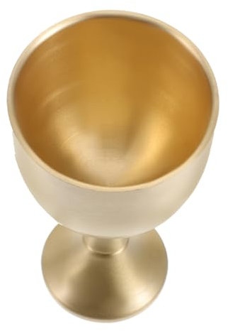 OUNONA Calice da Vino in Ottone Coppa Cerimoniale per Offerte Mini Calice da Stelo per Eventi Religiosi Matrimoni e Produzioni Teatrali