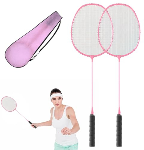 Badmintonracketset - Badmintonracket för 2 personer med väska är lätt att