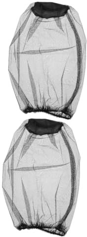 Toyvian 2 Ensembles Chapeau D'insecte Chapeaux avec Moustiquaire Anti-Insectes pour Chapeau De Pêche en Plein Air Filet De Jardin en Maille Engrener Noir 4 Pièces * 2