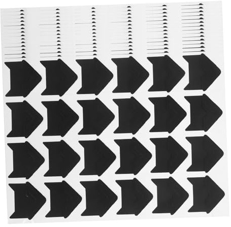 SHINEOFI 15 Blatt Selbstklebende Fotoecken Vintage Stil Papier Corner Stickers für Scrapbooking Album Journal Langlebiger Halt Einfache Anwendung Schwarz