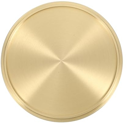 VALICLUD Brass Tea Coaster Decorative Saucer Coasters for Drinks Placemat Tea Accessories for Tearoom and Kitchen Tableware