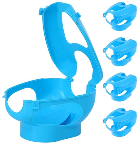 HANABASS 5pièces Support pour Pigeons avec Cadre de Fixation et Boucle Support Injection Doux et Renforcé pour Pigeons et Perroquets Outil de Distribution de Nourriture Médicaments