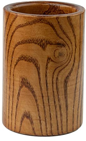 Soporte redondo de madera para utensilios, palillos, organizador de madera para el hogar