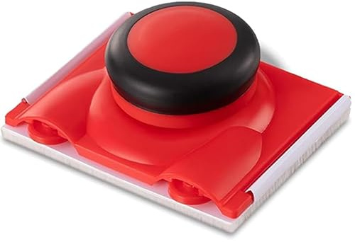 wojonifuiliy 1Stück Farbkantenschneider Paint Edger Rot, Kantenstreicher Streichen Farbkanten Werkzeug mit 1 Ersatz-Farbpads, Latexfarbe Paint Pad für Wand und Decke Einschneiden Malen Ecke und Kanten