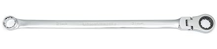 GEARWRENCH GearBox 12 Pt. XL Flex Head Double Box Ratcheting Wrench, 21mm - 86021 , Black