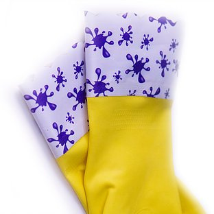 GUBBERLOVES Splashes Protective Gloves for Children XS 6-9YRS