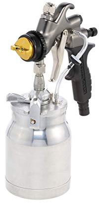 Apollo Sprayers HVLP Turbine Atomizer Spray Gun with 1 Quart Teflon Cup for Professional and DIY Paint Finishing Black