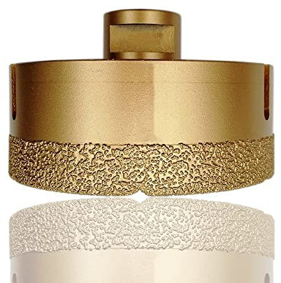 2 pièces foret diamant, M14 scie cloche forets à noyau creux pour forage à sec carrelage porcelaine marbre céramique granit or 100mm