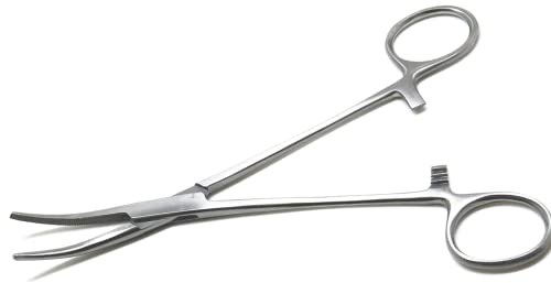 Pince a Clamper 12.5cm - Courbe/Droite - Griffe Pince a Clamper pour artisans,pêcheurs,choit(Courbe)
