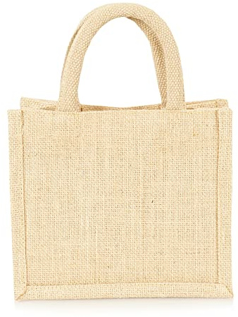 Jute statt Plastik Original | JB1415XXS | Jutetasche XXS extra klein Natur | Geschenktasche | Fair & Nachhaltig (10)