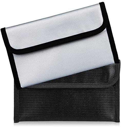 2 Piezas Bolsa Ignifuga Dinero De Documento Impermeable Prueba Fuego Seguridad Para Guarda Documentos A4 Bolsas Efectivo IgníFuga Almacenamiento Sobre Ignifugo Resistente Para Objetos de Valor