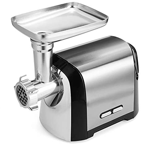 Electric Meat Grinder 3200W Electric Meat Grinders Stainless Steel Mince Sausage Stuffer Grinders (Color : Silver, Size : One size)(Crusher) (Silver One Size) (Silver One Size)