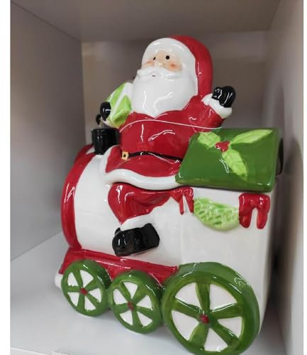 Biscottiera Treno in ceramica