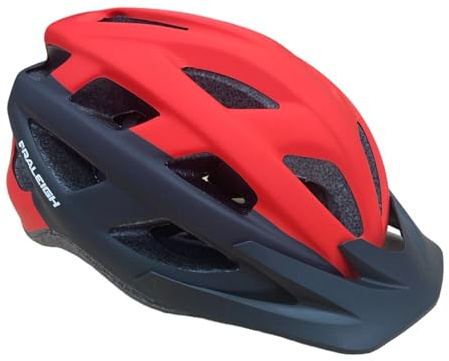 Raleigh Quest Bike Helmet - Red/Black - Medium (54-58cm)