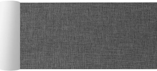 SZYCKJGS Parche de Reparación de Tela de Lino Autoadhesivo 20x150cm, Kit de Cinta de Reparación de Parche Lino para Tapizar, Sofá, Asientos de Coche, Muebles(Gris Oscuro)