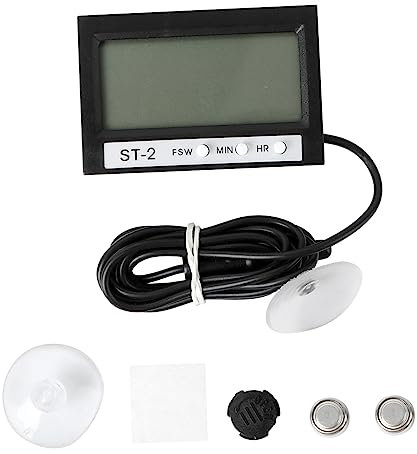 JECOMPRIS digitales Thermometer raumthermometer innen tauchfähig drinnen Zubehör Aquarium Autothermometer Außenthermometer Armaturenbrettdekorationen für Autos Autozubehör draussen schmücken