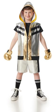 Kimokawaii DISFRAZ DE BOXEADOR PLATEADO UNISEX 7-9 años