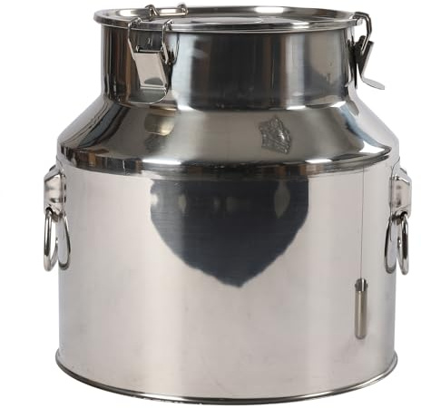 201 Lata de transporte de leche de acero inoxidable, 22 L, lácteos, jarra de leche, barril de leche