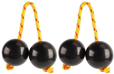 SEAFRONT 2pcs Afrikanische Rhythmische Ballhand -Percussion -Instrumente ASALATO -Tool Hervorragende Zuverlässigkeit und Haltbarkeit für Beliebte Unterhaltung Geeignet
