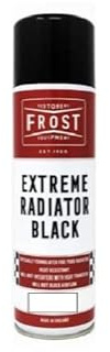 FROST Extreme Radiator Black Paint Aerosol, Semi-Gloss, Heat-Resistant, 500ml, Fast-Drying Formula, for Radiators and Automotive Metal Surfaces