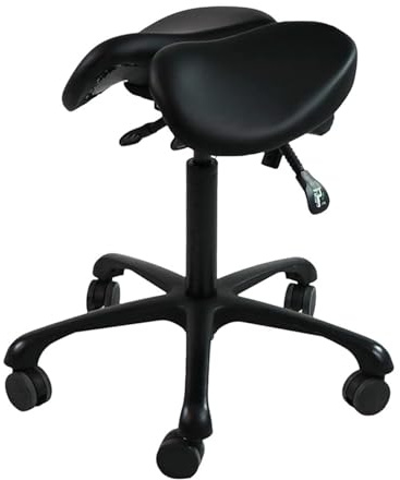 Sattelhocker Höhenverstellbar Drehstuhl für Zahnarzt, Krankenhaus, Labor, Salon, Büro, Zuhause - Komfortables ergonomisches Design