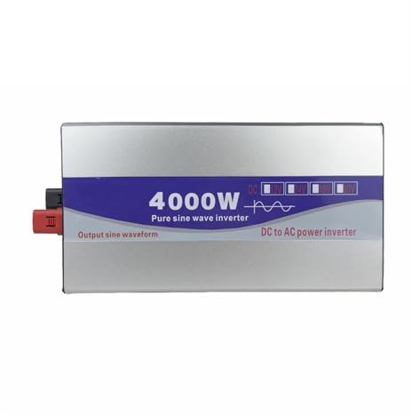 Convertisseur Onduleur Puissance Onduleur À Onde Sinusoïdale 4000W 12V DC 24V À 220V AC Convertisseur De Puissance Tension 50/60HZ Chargeur USB Onduleur Solaire(48V,120V(60HZ),B)