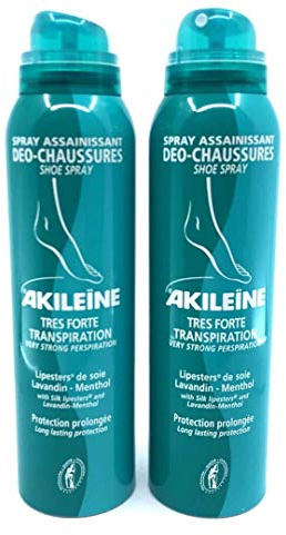 Akileïne - Spray acondicionador para zapatos (2 unidades)