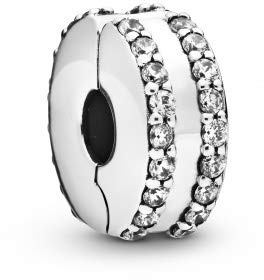 PANDORA Charm Clip Stopper doppelte Linien 798422C01
