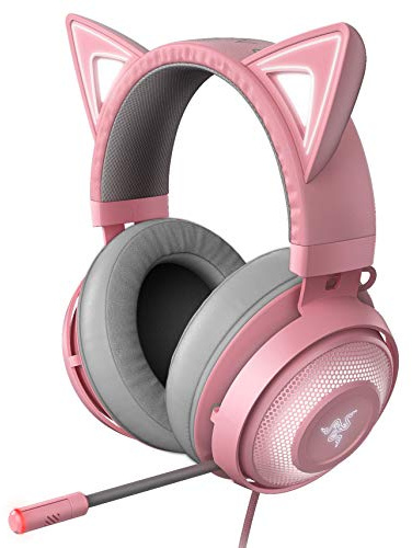 Razer Kraken Pink Kitty Edition, Wired (Renewed)