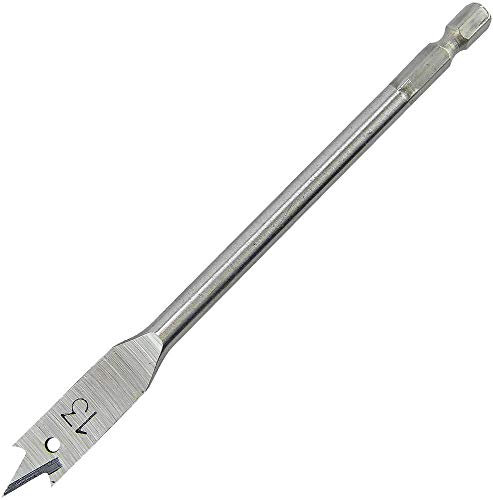 Flat Spade Wood Bit 13mm X 152mm, Drill Bit Size Metric 13mm, Effective, Overall Length 152mm, Toolpak - Flat Wood Drill Bits, Weight 52G