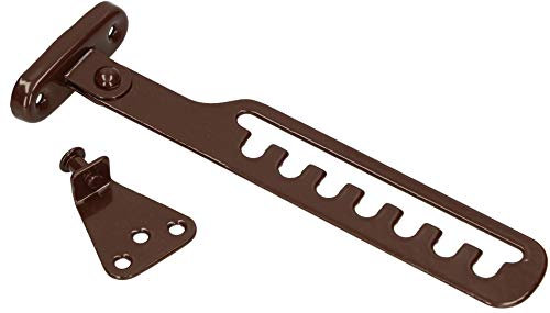 KOTARBAU® Regolatore per l’apertura delle finestre, fermo basculante per finestre, apertura a forbice, marrone